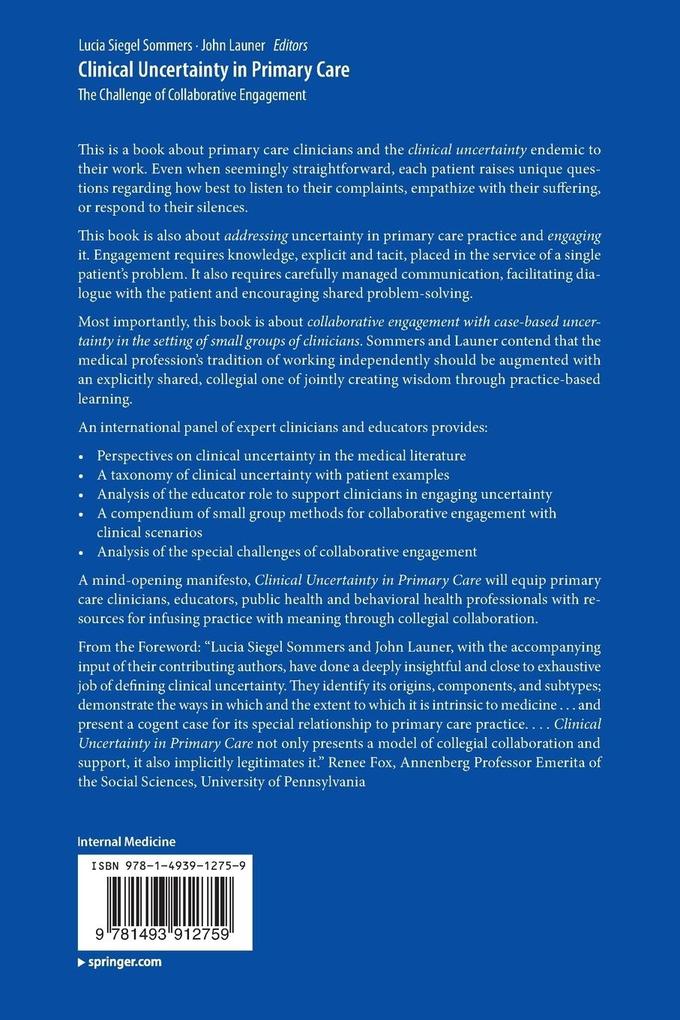 Weitere Ansicht: Clinical Uncertainty in Primary Care