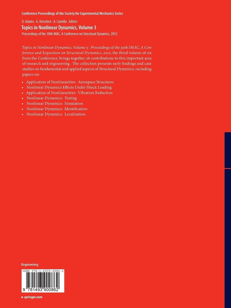 Weitere Ansicht: Topics in Nonlinear Dynamics, Volume 3