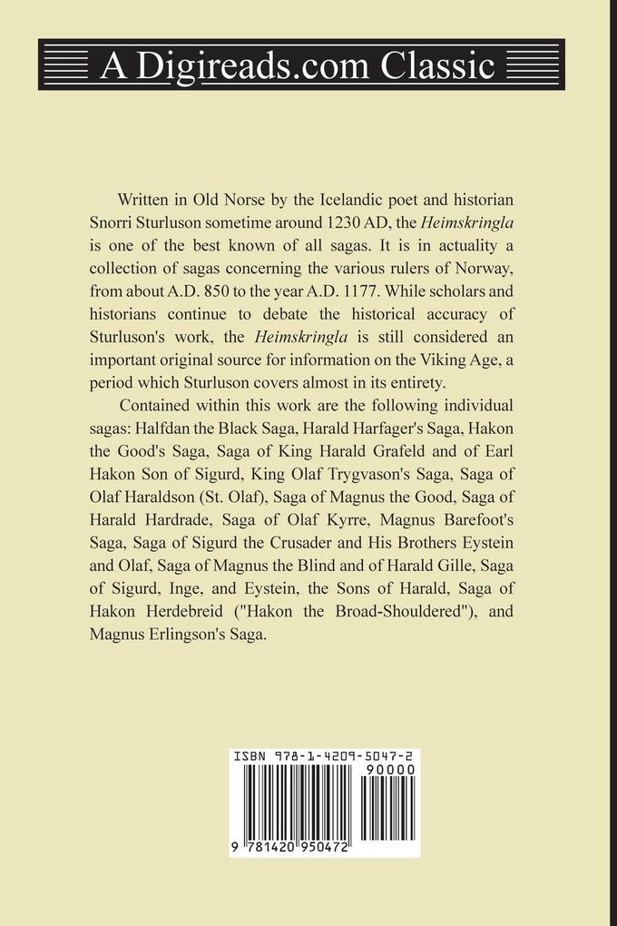 Weitere Ansicht: Heimskringla | Snorri Sturluson