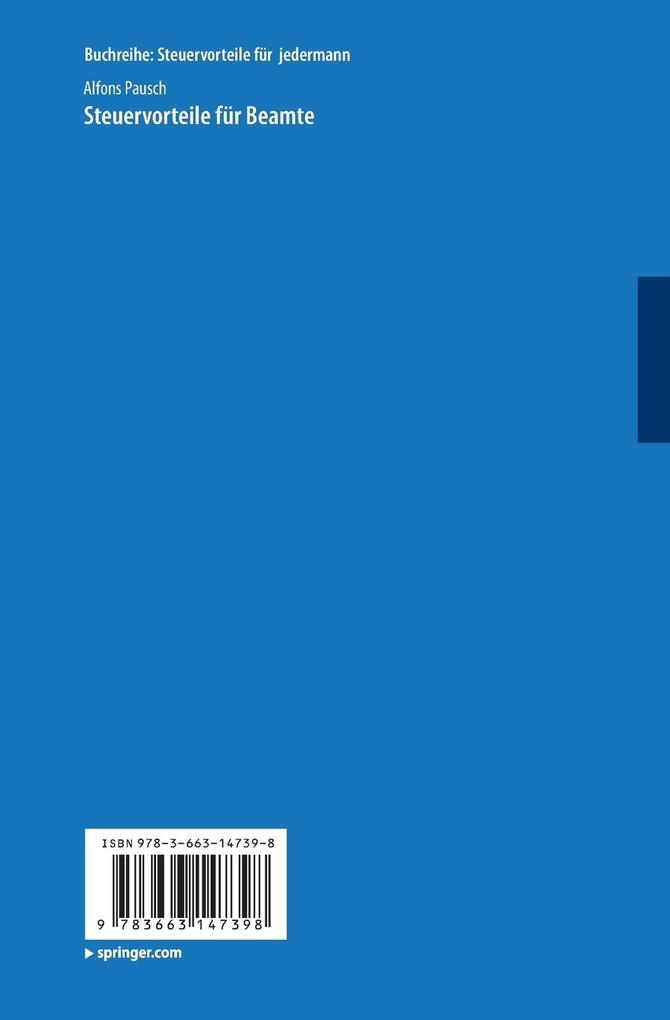Weitere Ansicht: Steuervorteile für Beamte | Alfons Pausch
