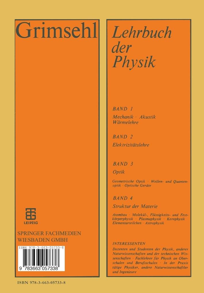 Weitere Ansicht: Grimsehl Lehrbuch der Physik | Ernst Grimsehl