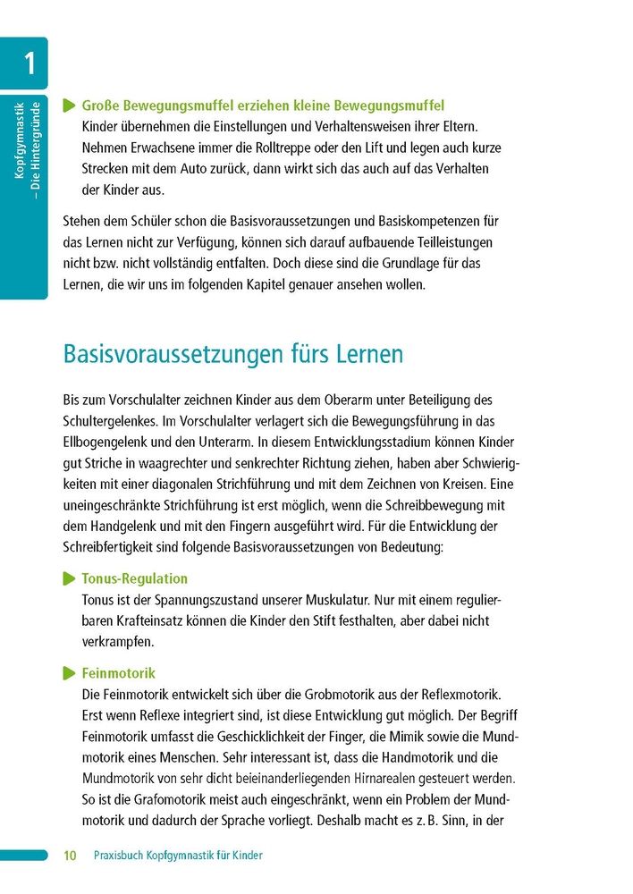 Weitere Ansicht: Praxisbuch Kopfgymnastik für Kinder | Ines Schubert