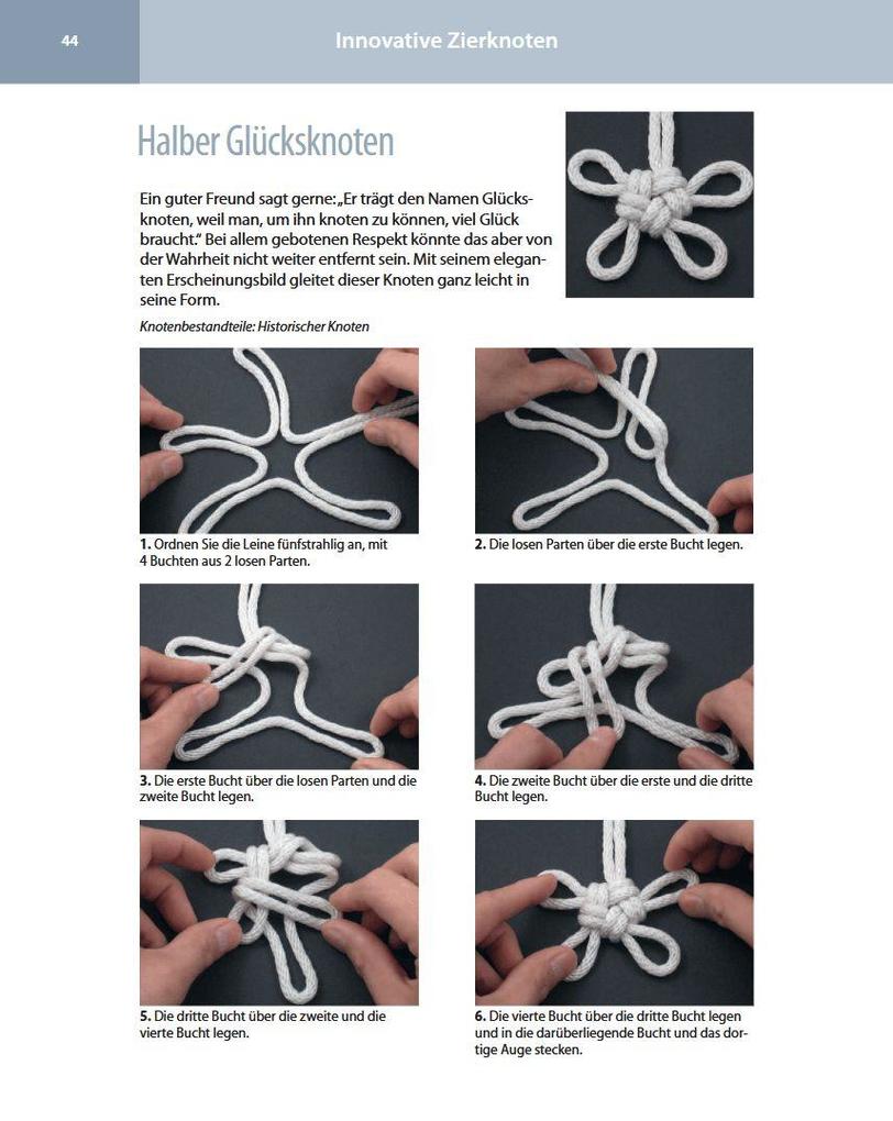 Weitere Ansicht: Zierknoten kreativ geknüpft | J. D. Lenzen