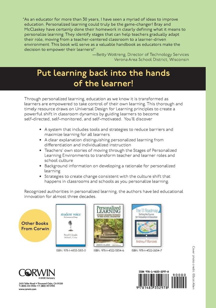 Weitere Ansicht: Make Learning Personal | Barbara Bray, Kathleen McClaskey