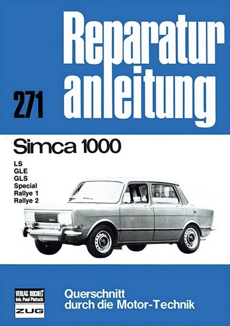 Produktbild: Simca 1000 LS / GLE / GLS / Special / Rallye 1 u. 2