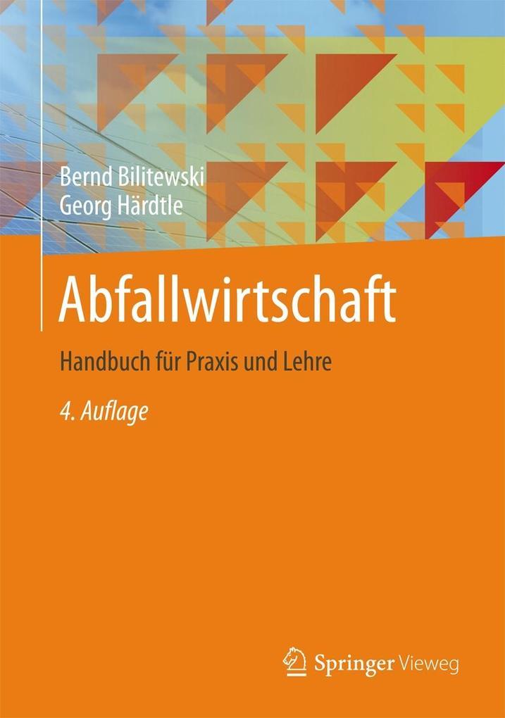 Produktbild: Abfallwirtschaft | Bernd Bilitewski, Georg Härdtle