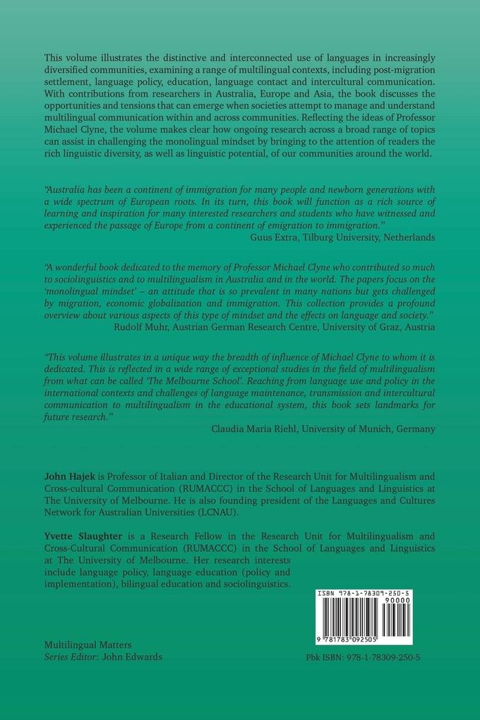 Weitere Ansicht: Challenging the Monolingual Mindset