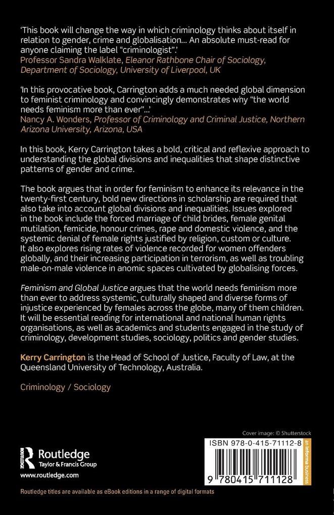 Weitere Ansicht: Feminism and Global Justice | Kerry Carrington