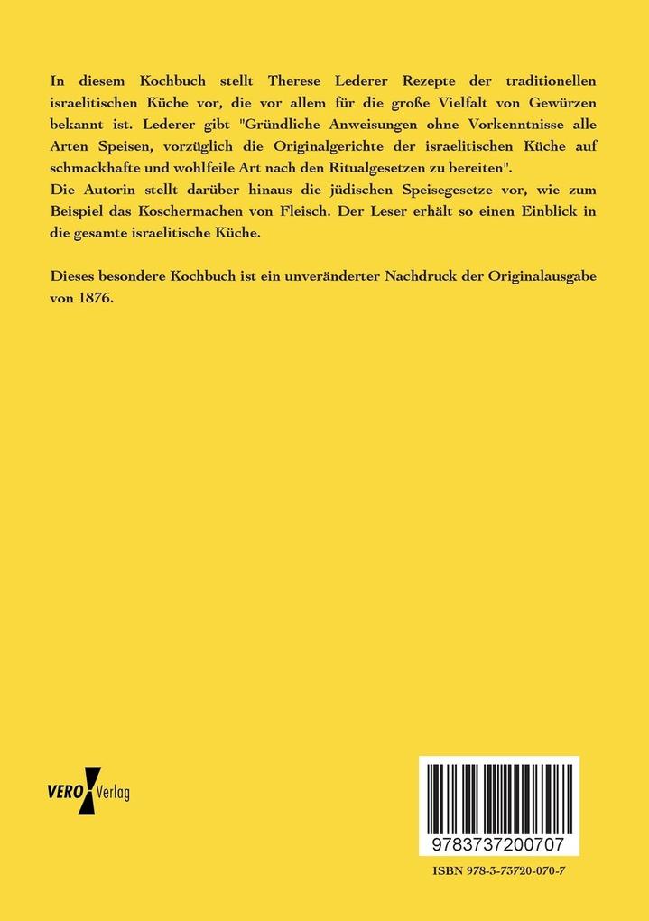 Weitere Ansicht: Koch-Buch für israelitische Frauen | Therese Lederer