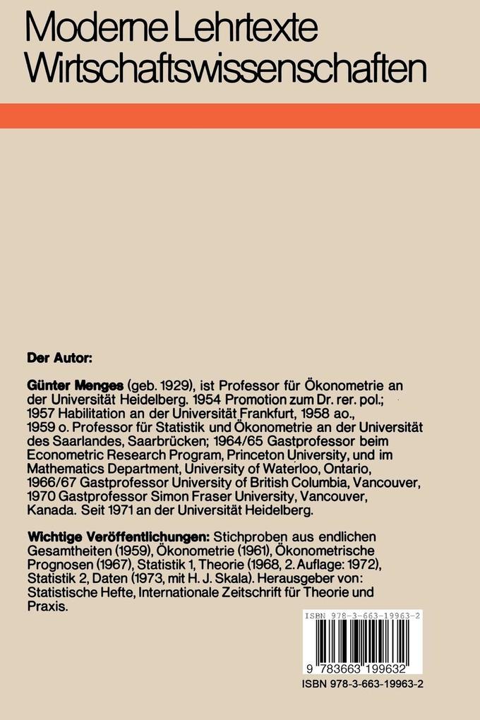 Weitere Ansicht: Grundmodelle wirtschaftlicher Entscheidungen | Günter Menges