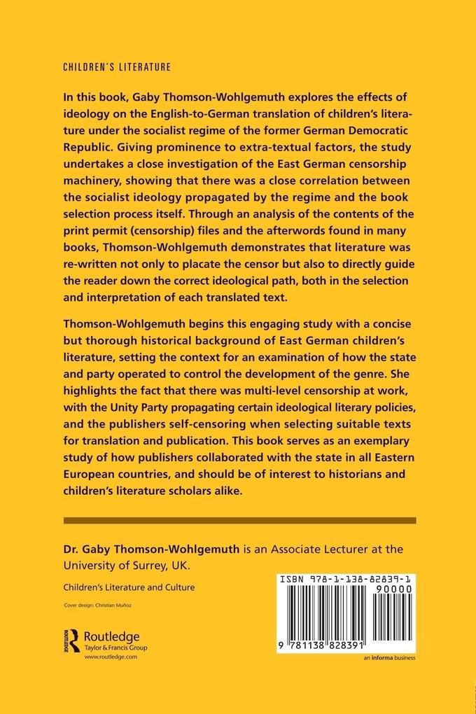 Weitere Ansicht: Translation Under State Control | Gaby Thomson-Wohlgemuth