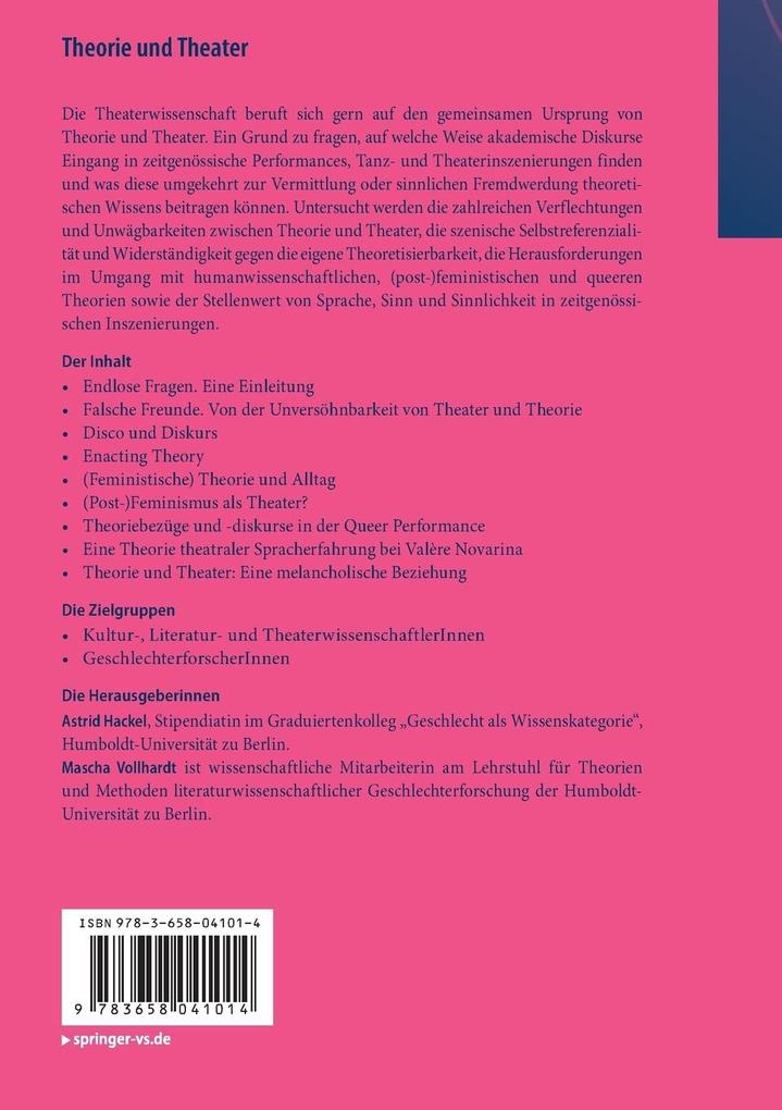 Weitere Ansicht: Theorie und Theater