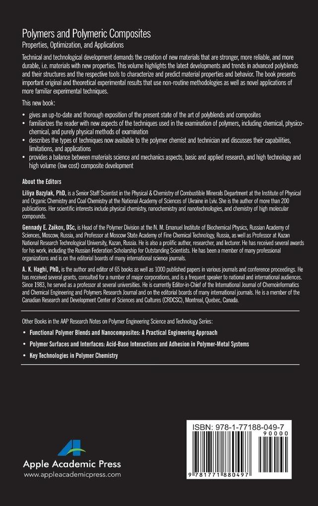 Weitere Ansicht: Polymers and Polymeric Composites