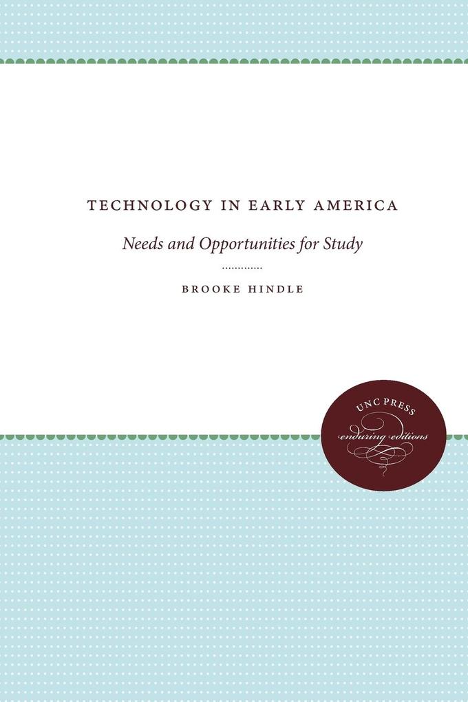 Produktbild: Technology in Early America | Brooke Hindle