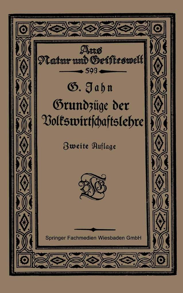 Produktbild: Grundzüge der Volkswirtschaftslehre | Georg Jahn