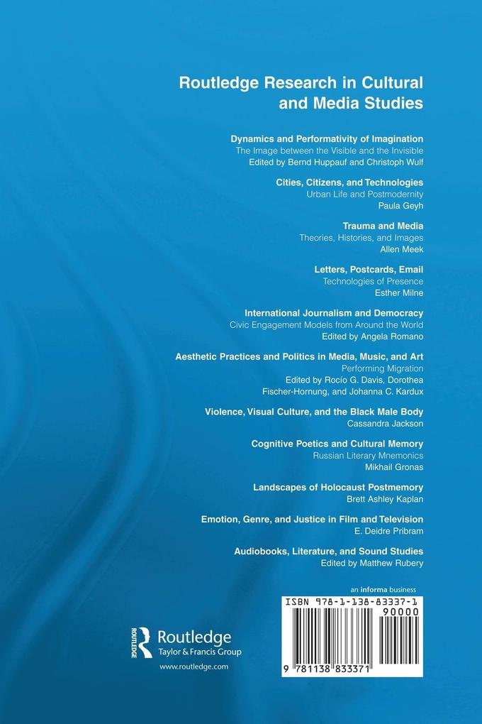 Weitere Ansicht: Audiobooks, Literature, and Sound Studies