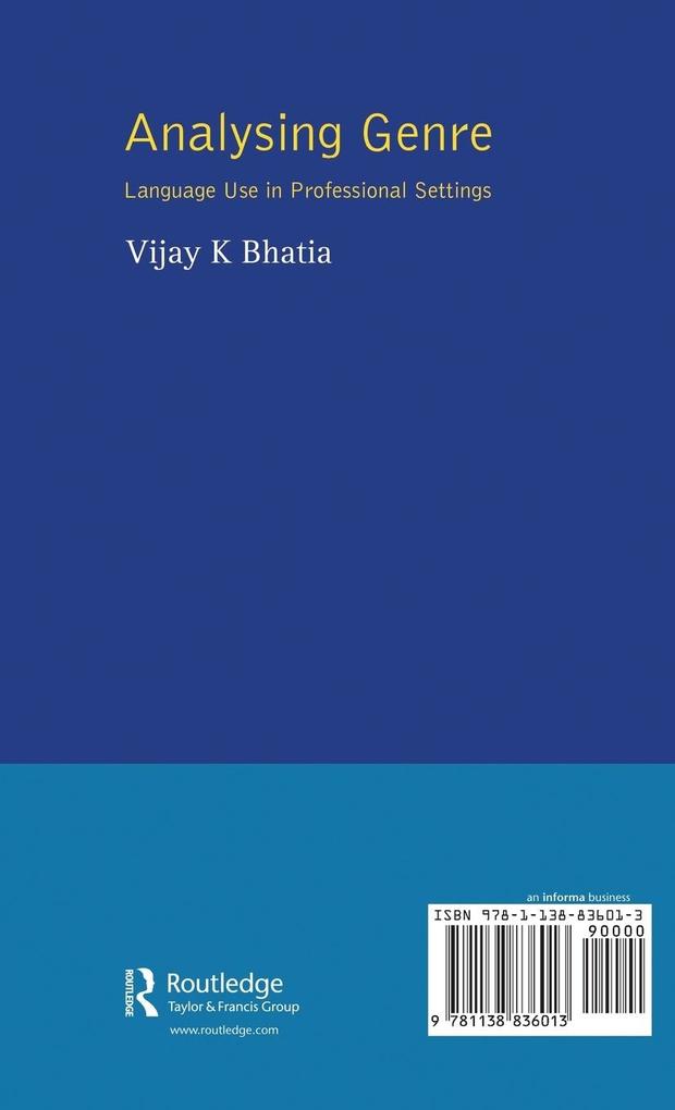 Weitere Ansicht: Analysing Genre | V. K. Bhatia