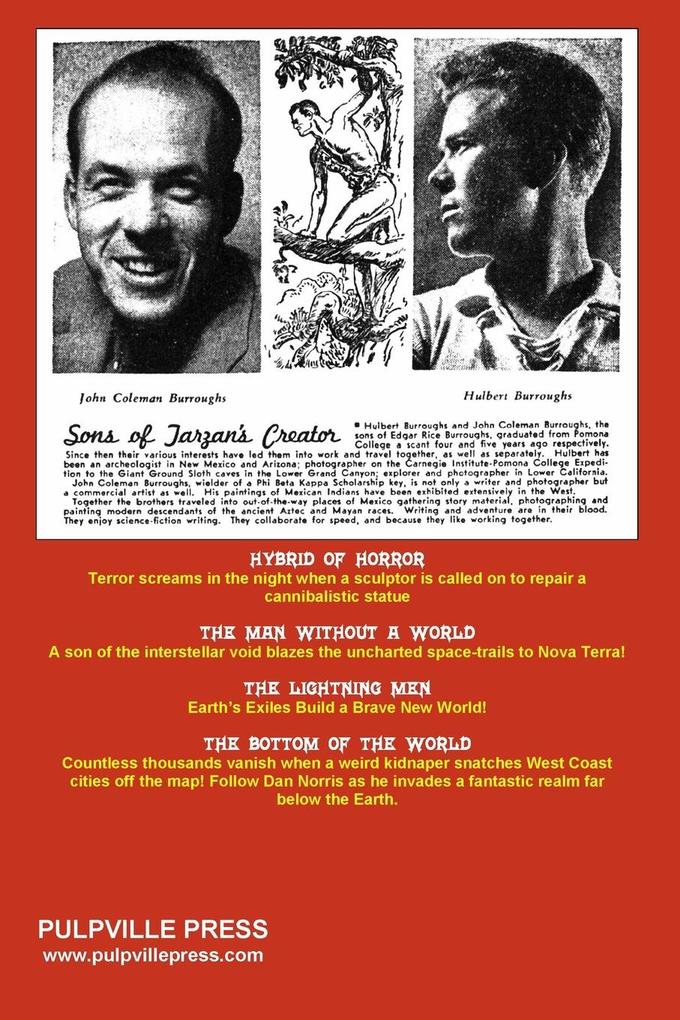 Weitere Ansicht: The Bottom of the World and Other Stories | John Coleman Burroughs, Hulbert Burroughs, Jane Ralston Burroughs