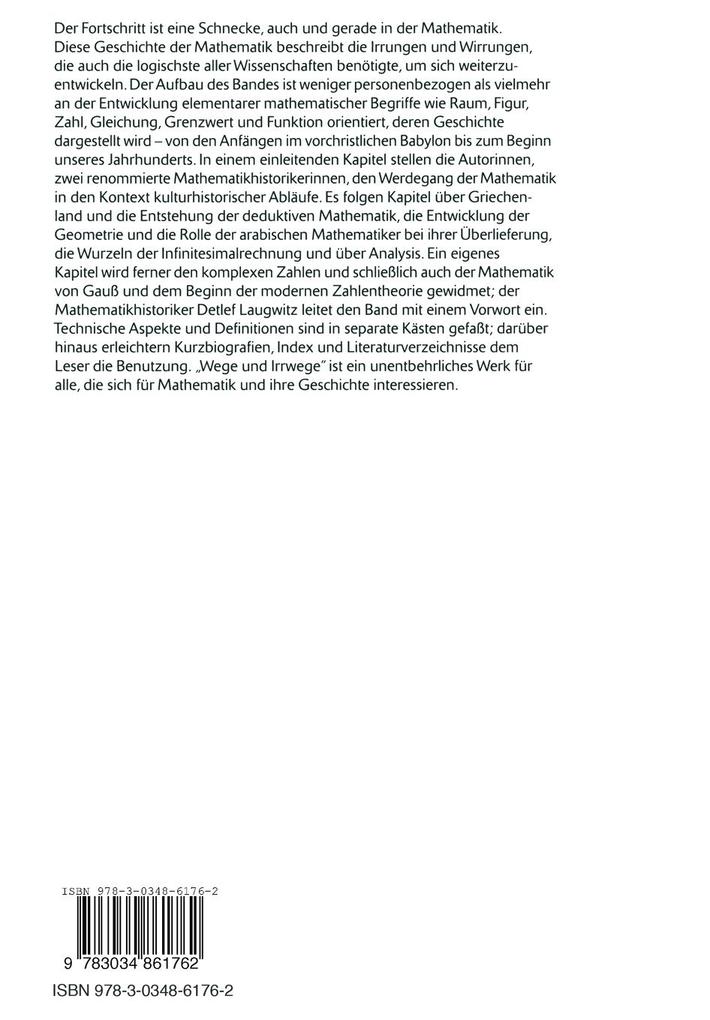 Weitere Ansicht: Wege und Irrwege - Eine Geschichte der Mathematik | Amy Dahan-Dalmedico, Jeanne Peiffer