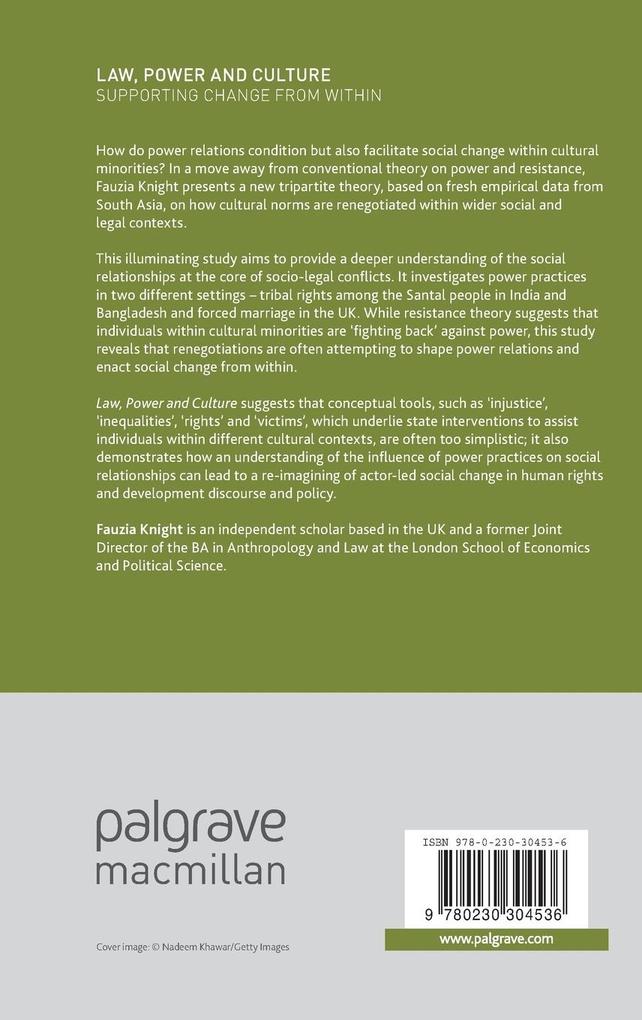 Weitere Ansicht: Law, Power and Culture | F. Knight