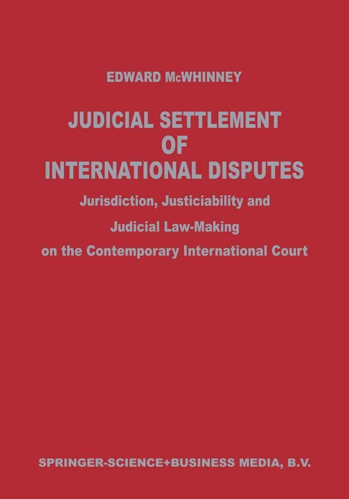 Produktbild: Judicial Settlement of International Disputes | Edward J. McWhinney