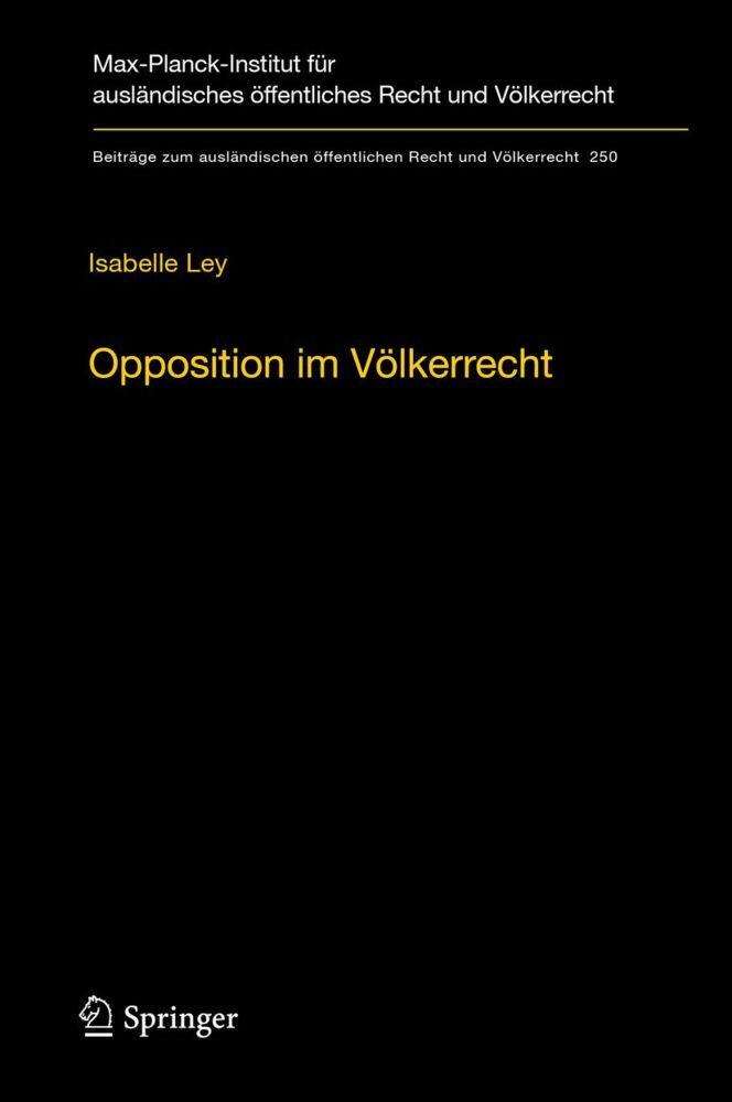 Produktbild: Opposition im Völkerrecht | Isabelle Ley