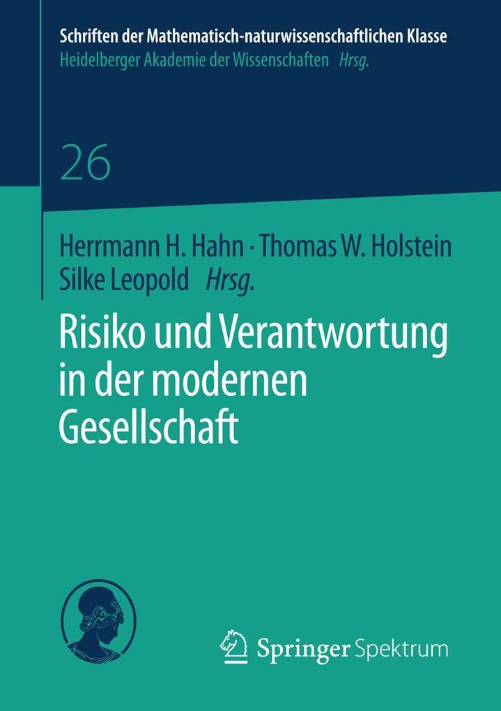 Produktbild: Risiko und Verantwortung in der modernen Gesellschaft