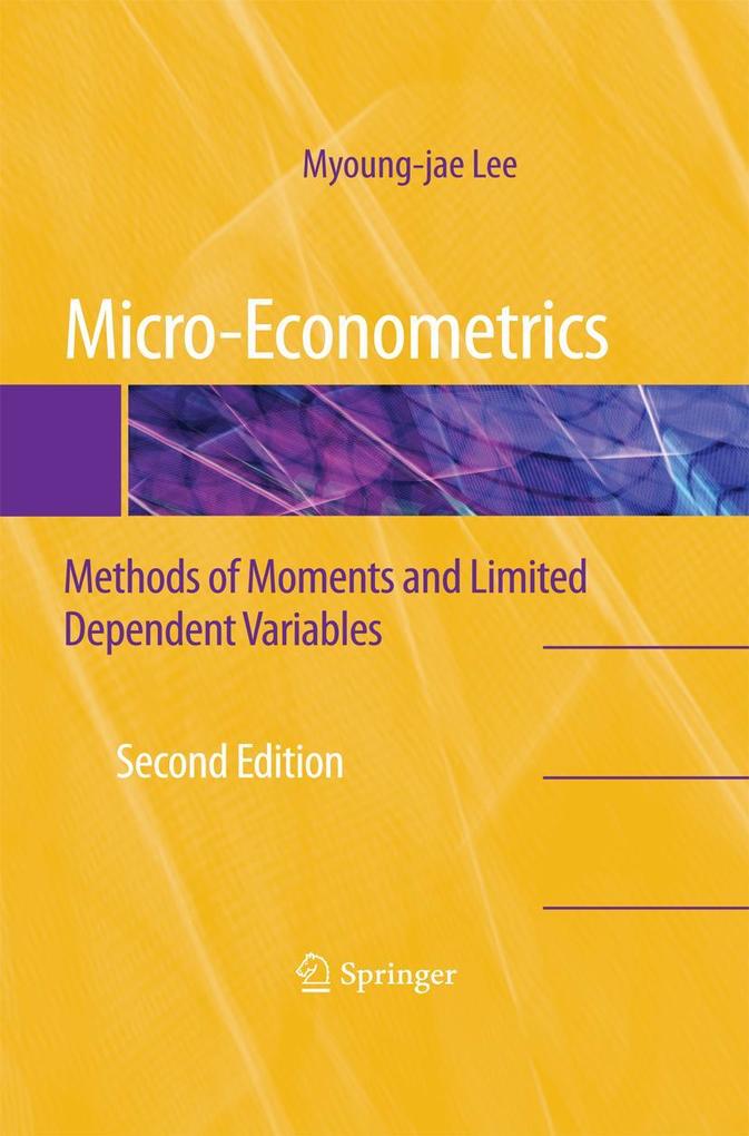 Produktbild: Micro-Econometrics | Myoung-Jae Lee