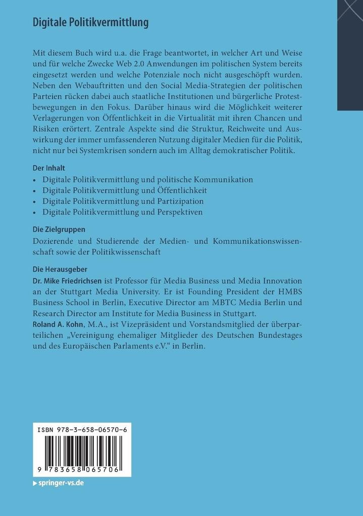 Weitere Ansicht: Digitale Politikvermittlung