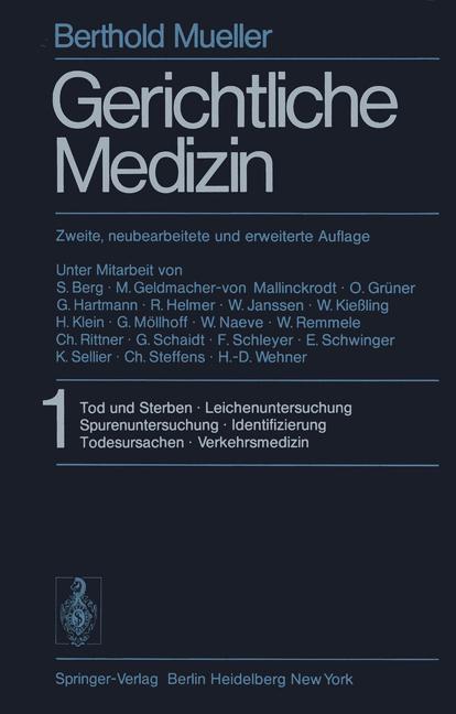 Weitere Ansicht: Gerichtliche Medizin | B. Mueller