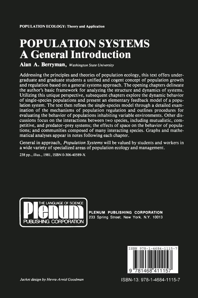 Weitere Ansicht: Population Biology of Tropical Insects | Allen M Young