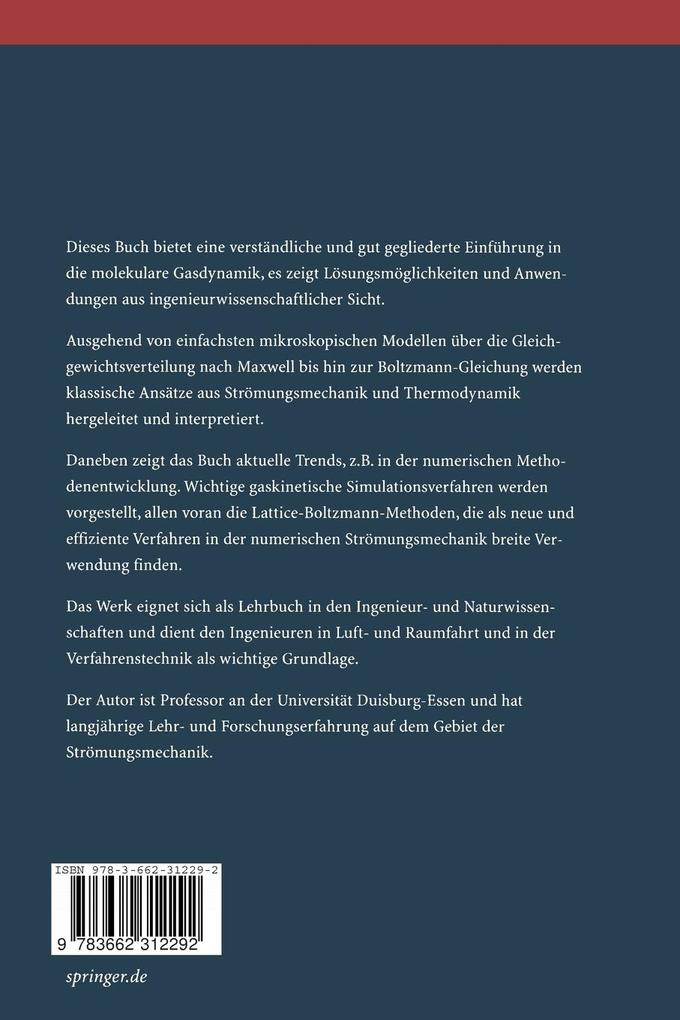 Weitere Ansicht: Molekulare Gasdynamik | Dieter Hänel