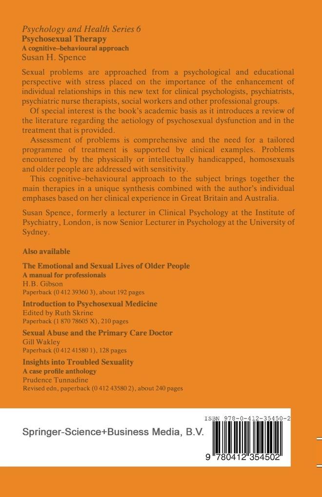 Weitere Ansicht: Psychosexual Therapy | Susan H. Spence