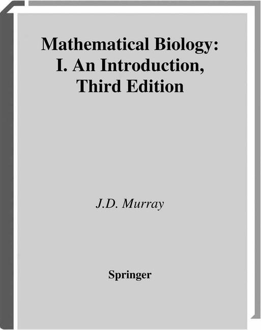 Weitere Ansicht: Mathematical Biology | James D. Murray