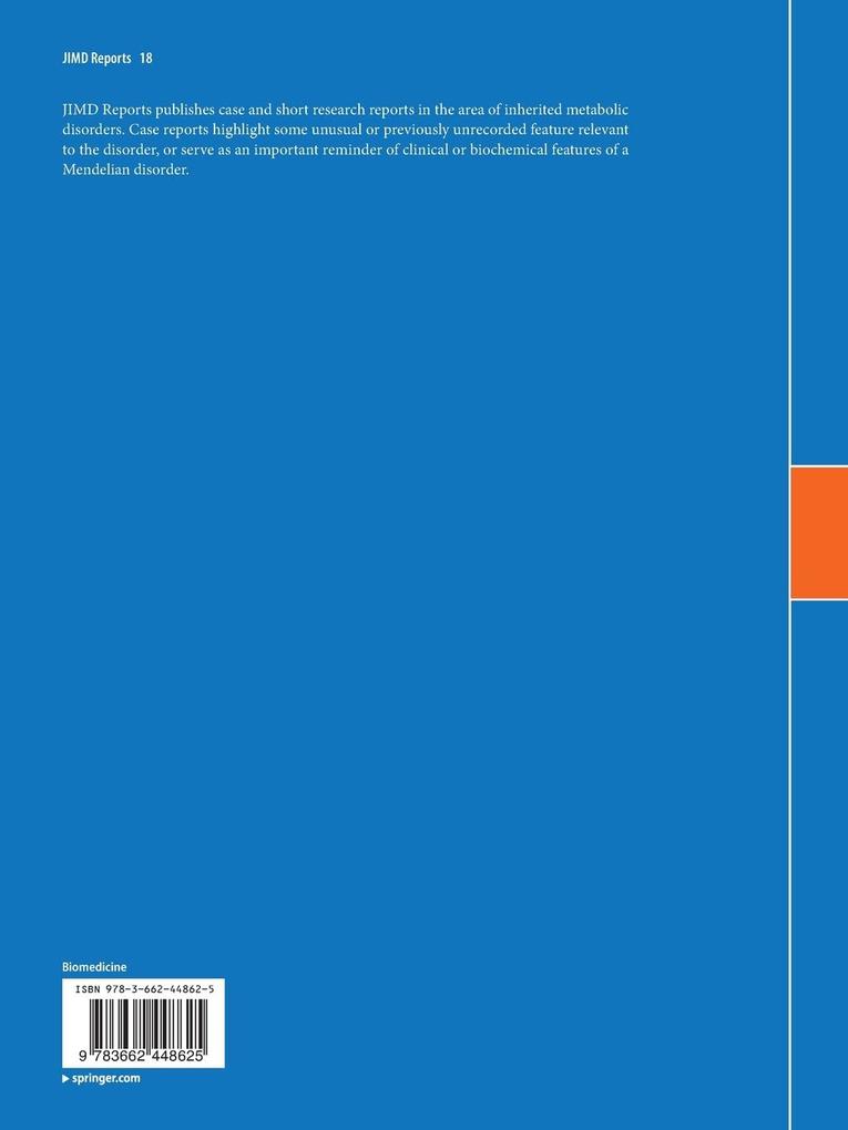 Weitere Ansicht: JIMD Reports, Volume 18