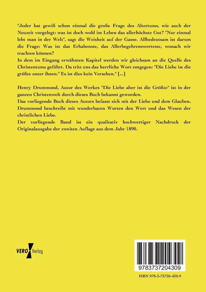 Weitere Ansicht: Das Beste in der Welt | Henry Drummond