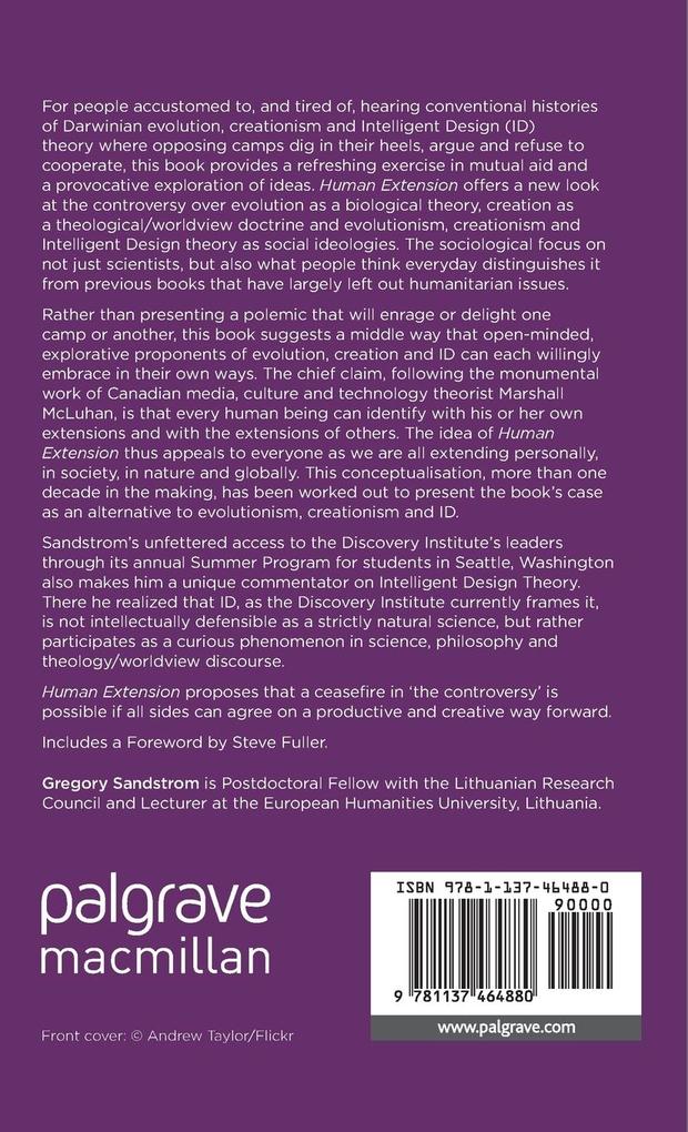 Weitere Ansicht: Human Extension: An Alternative to Evolutionism, Creationism and Intelligent Design | Gregory Sandstrom