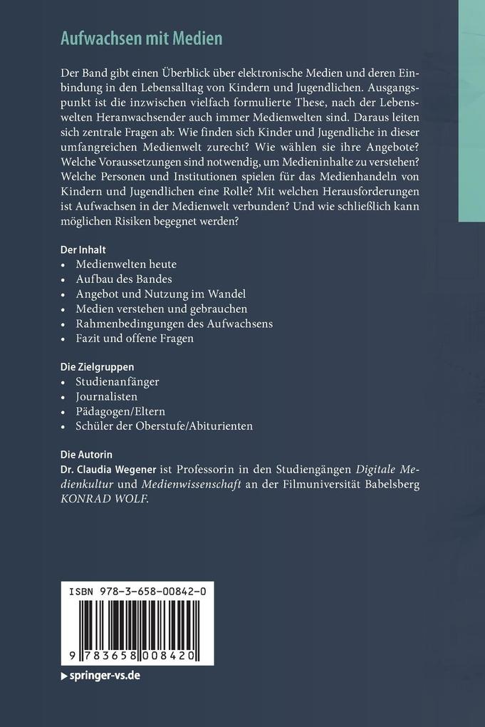 Weitere Ansicht: Aufwachsen mit Medien | Claudia Wegener