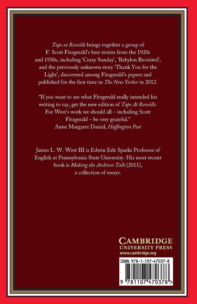 Weitere Ansicht: Taps at Reveille | F. Scott Fitzgerald