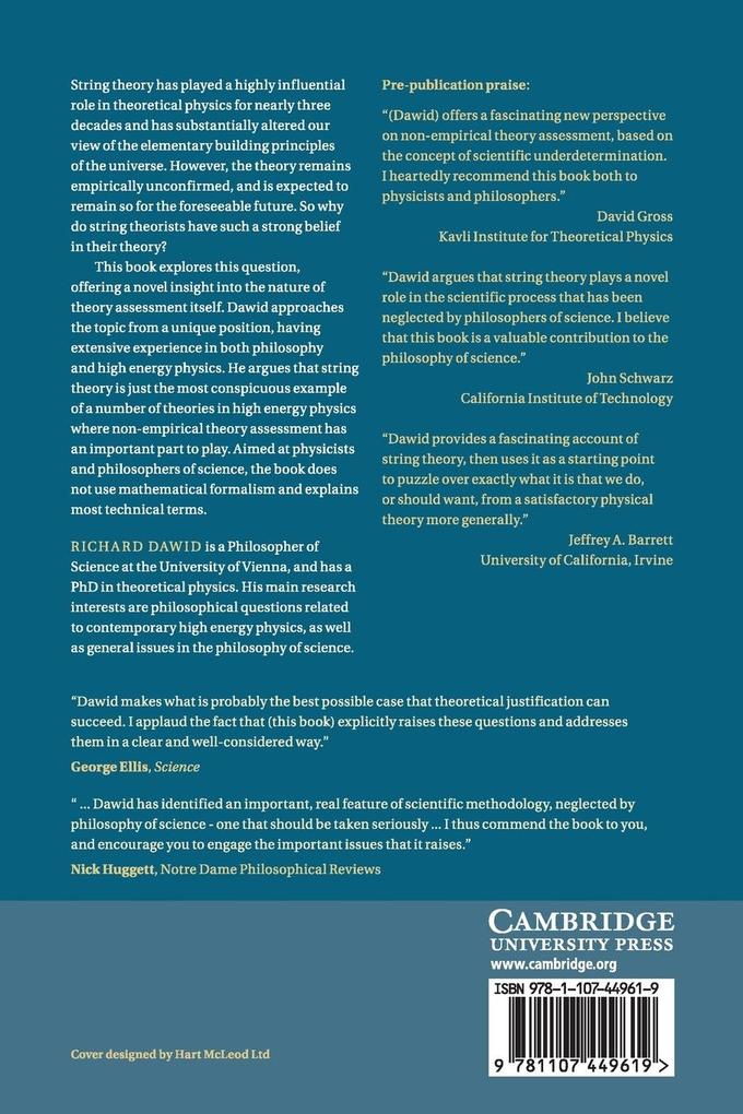 Weitere Ansicht: String Theory and the Scientific Method | Richard Dawid