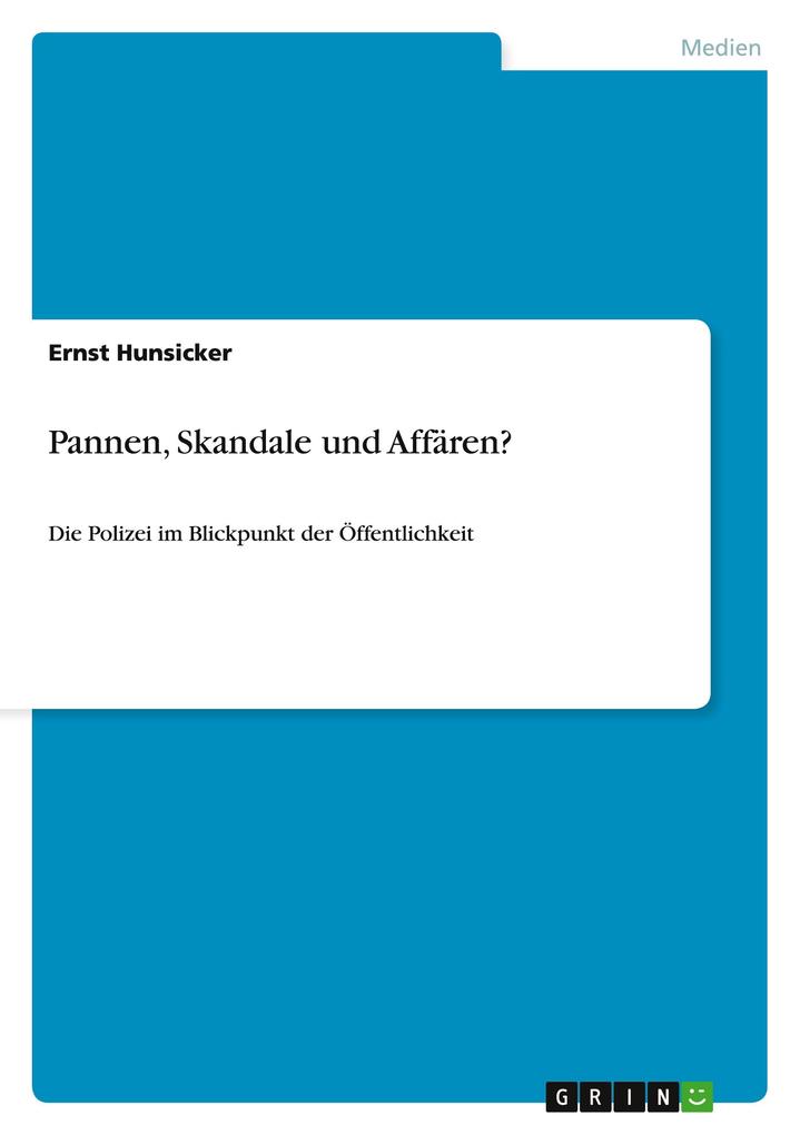 Produktbild: Pannen, Skandale und Affären? | Ernst Hunsicker