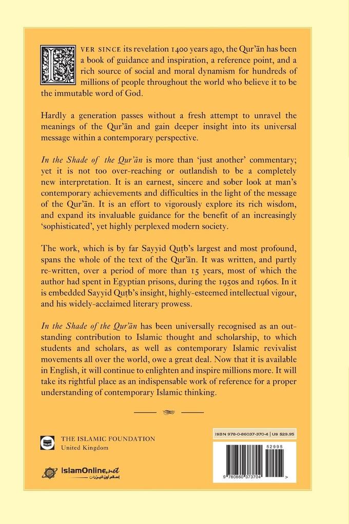 Weitere Ansicht: In the Shade of the Qur'an Vol. 2 (Fi Zilal al-Qur'an) | Sayyid Qutb