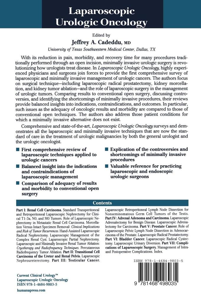 Weitere Ansicht: Laparoscopic Urologic Oncology