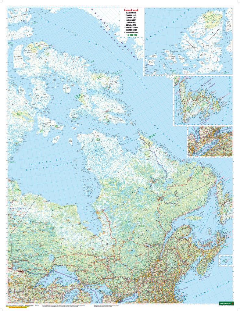 Weitere Ansicht: Kanada, Autokarte 1:3 Mio.