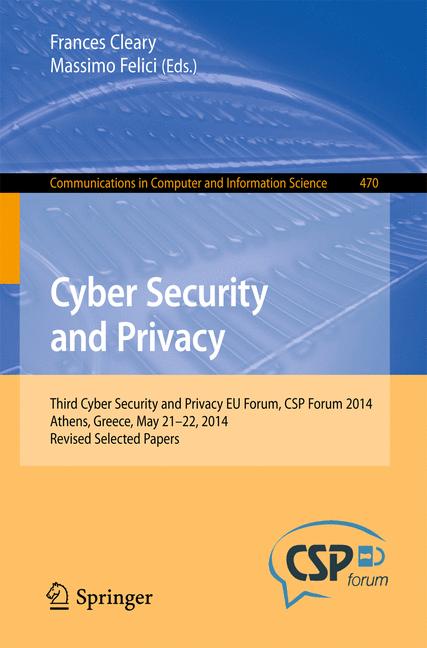 Weitere Ansicht: Cyber Security and Privacy