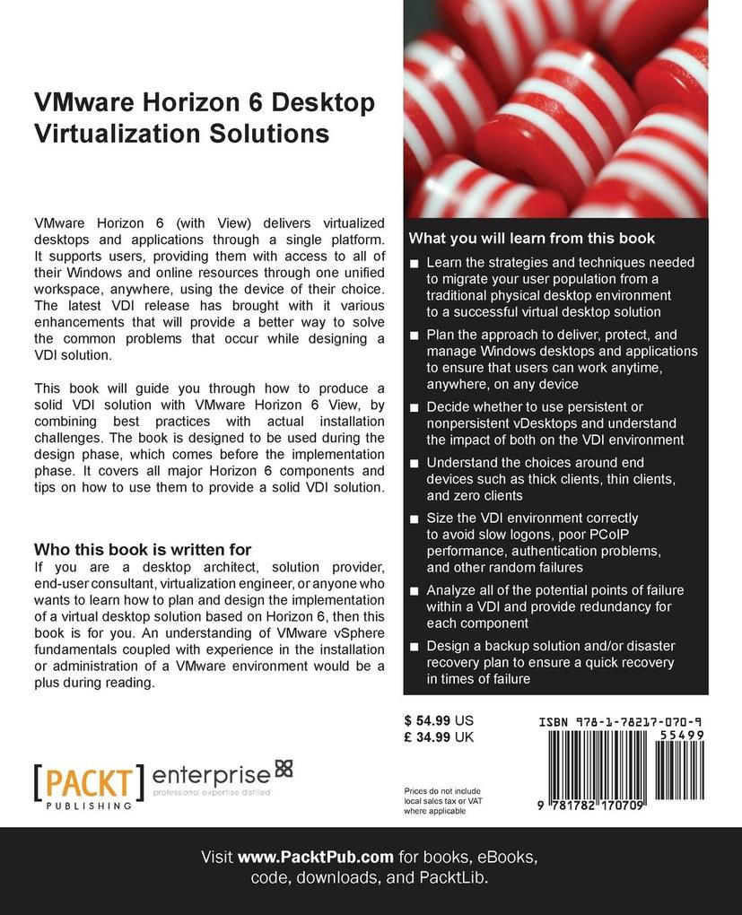 Weitere Ansicht: Vmware Horizon 6 Desktop Virtualization Solutions Second Edition | Ryan Cartwright, Chuck Mills, Jason Langone