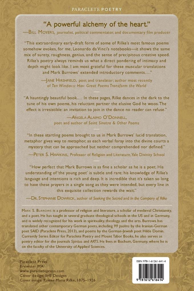 Weitere Ansicht: Prayers of a Young Poet | Rainer Maria Rilke