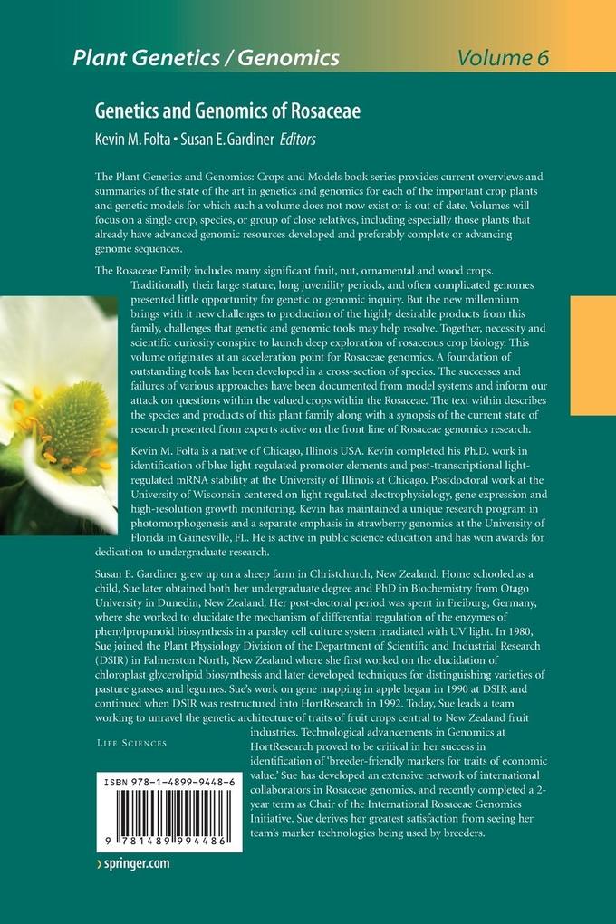 Weitere Ansicht: Genetics and Genomics of Rosaceae