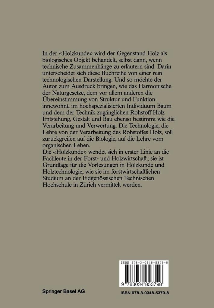 Weitere Ansicht: Holzkunde | H.H. Bosshard