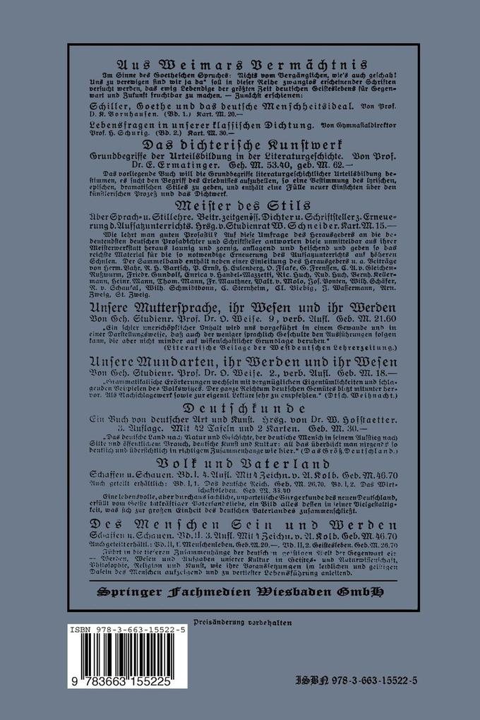 Weitere Ansicht: Die lyrische Dichtung | Wilhelm Peper